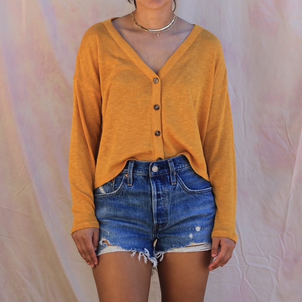 Mustard Cardigan